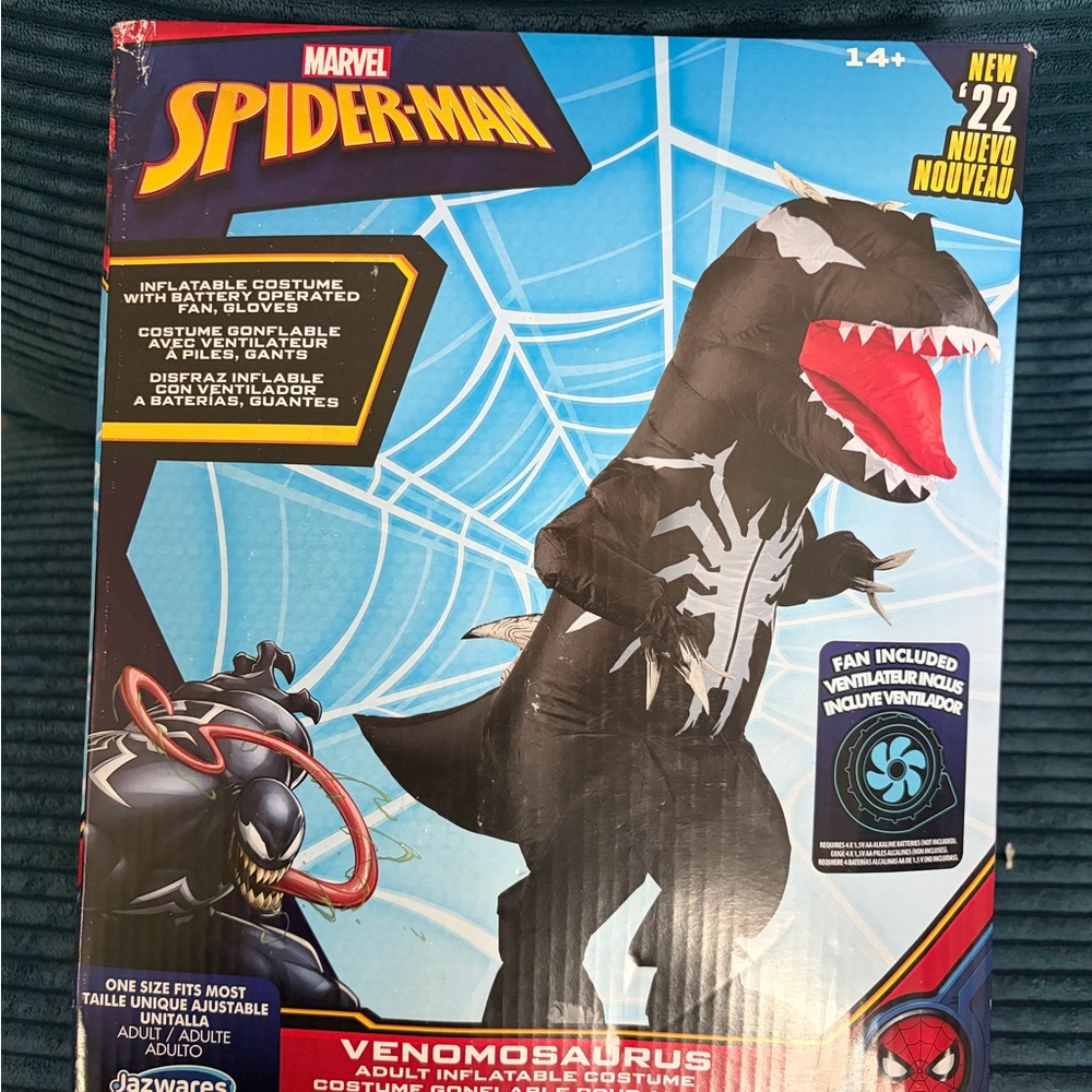 Marvel Spider-Man Venomosaurus Inflatable Costume - Adult - new